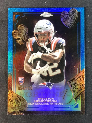 2025 Topps Chrome TreVeyon Henderson Blue Refractor (RAW)