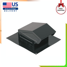 Broan 636 Steel Roof Vent Cap Black - 3" and 4" Round Duct Bathroom Ventilation