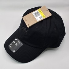 Nike Club Cap Classic Futura Hat Black Adjustable S/M Mens Womens FB5368-010 NWT