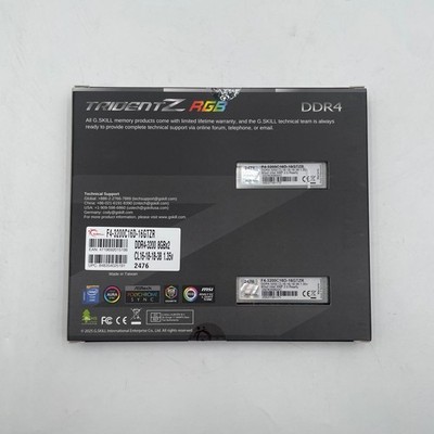 G. SKILL Trident Z RGB 16GB DDR4 3200 MHz PC4-17000 (F4-3200C16D