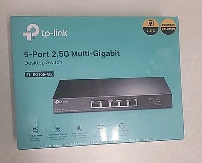 TP-Link TL-SG105S-M2 5-Port Multi-Gigabit 2.5G Desktop Ethernet Switch NEW