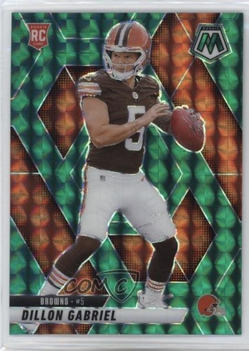 2025 Panini Mosaic Rookies Green Mosaic Prizm Dillon Gabriel #332 15ts