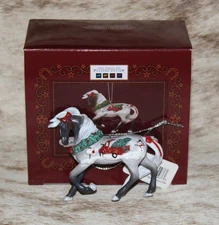 TRAIL OF PAINTED PONIES Tailgate Christmas Ornament~2.6"~Holiday 2025~Red Truck~