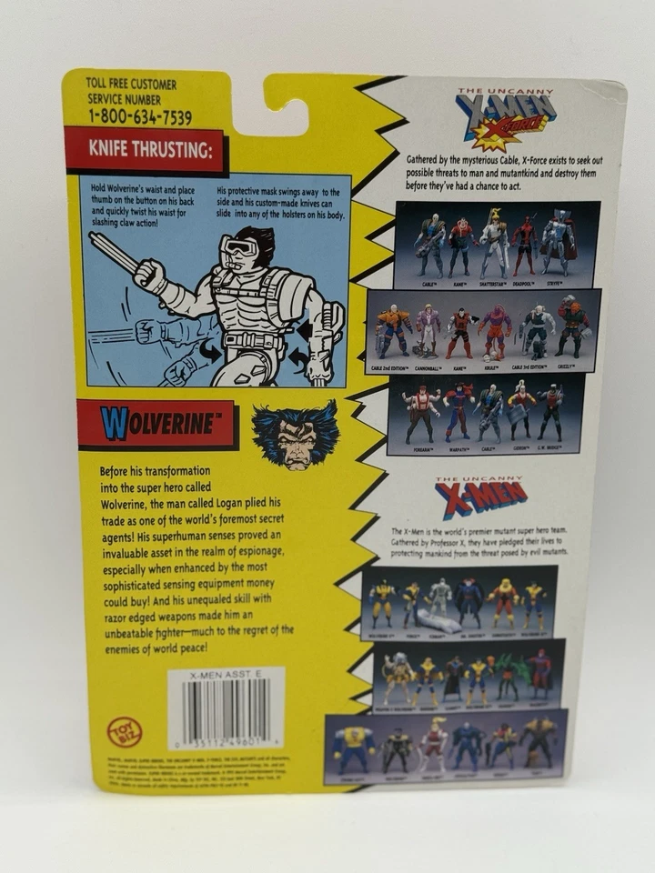 Wolverine 5ta Edición Verde The Uncanny X-Men Marvel Comics Toybiz KB Juguetes NUEVO Foto 2 de 2