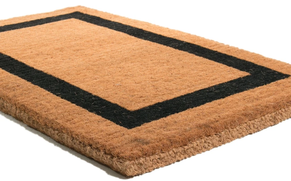 进口装饰印花 Coir 门垫,黑色边框,22 英寸 x 36 英寸 — 第 4/4 张图片