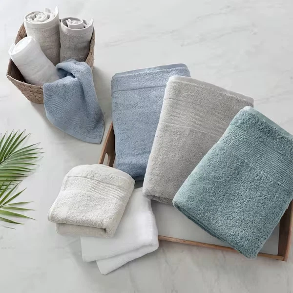 Tommy Bahama Island Retreat 6-Piece Blue Cotton Towel Set - Image 3 of 4