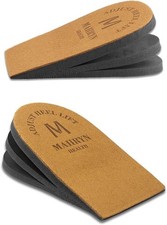 Adjustable Orthopedic Heel Lift for Leg Length Large 1 Pair , Brown