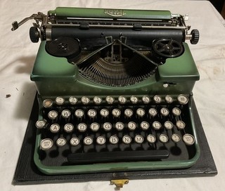 Rare Green Vintage Royal Portable Manual Typewriter
