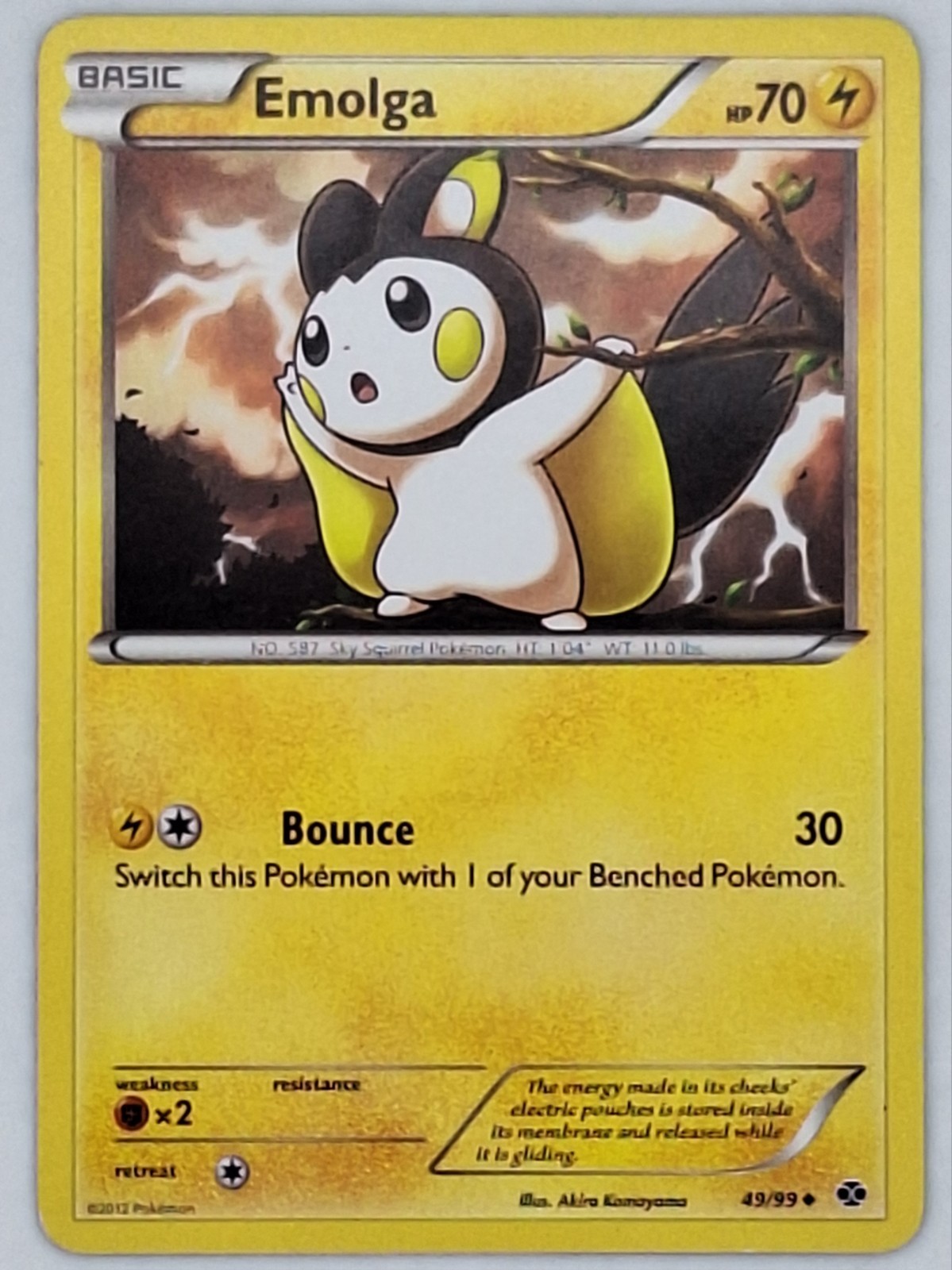 Emolga 49/99 Pokemon - Black and White Next Destinies LP