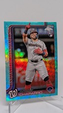 2025 Topps Chrome Baseball Logofractor Andres Chaparro #187 RC Aqua /199