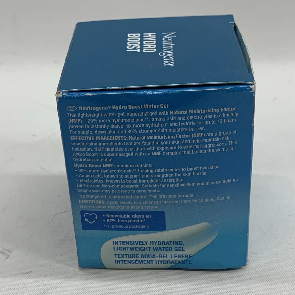 Neutrogena HydroBoost Hyaluronic Acid Hydrating Water Gel for Dry Skin Lot of 3 - Image 3 of 4