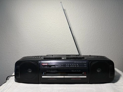 Vintage PANASONIC RX-FT550 TWIN TAPE BOOM BOX GHETTO BLASTER - AUX Spares Repair