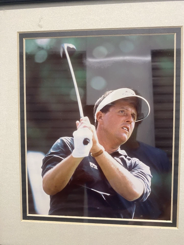 Placa fotográfica de golf Phil Mickelson 2003 ProTour enmarcada - Desert Schools evento CMN Foto 3 de 4