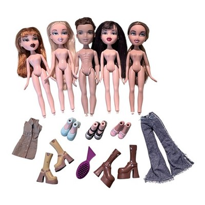 Used Lot Vintage Bratz Dolls Clothes Accessories Shoes 2001-2002 MGA