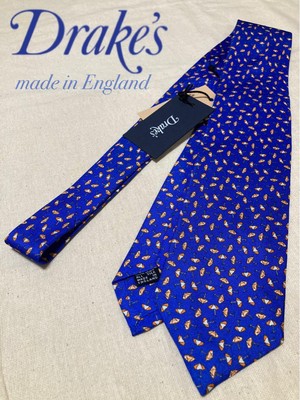 mc30 Drake'S/Drakes/Tie/Parabol/Motif/Blue