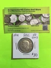1941 Canadian Half dollar  0.800 SILVER  AG.  King George VI.  NICE COIN!!!