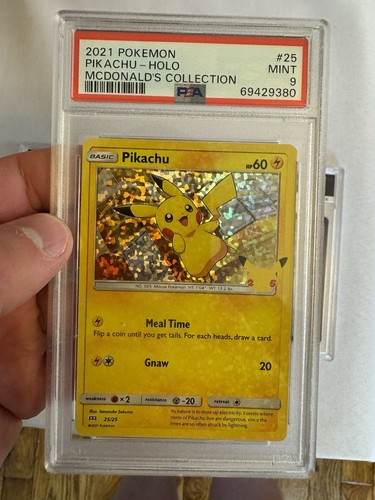 2021 Pokemon - McDonald’s 25th Collection Kanto Starters Holo Set - PSA 9 MINT! - Picture 2 of 6