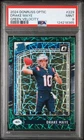 Drake Maye 2024 Panini Donruss Optic #229 Green Velocity PSA 9 Rookie RC