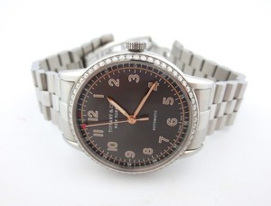 CT60 Stainless Steel Diamonds Gray Soleil Dial TIFFANY & CO CT60 3-HAND 34MM - WATCH - BRAND NEW - DIAMOND  main image 4