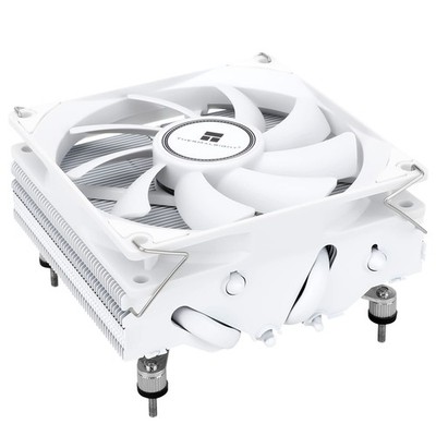 AXP90-X53 White Low Profile CPU Air Cooler, 53mm Height, TL-9015W Slim PWM CP...