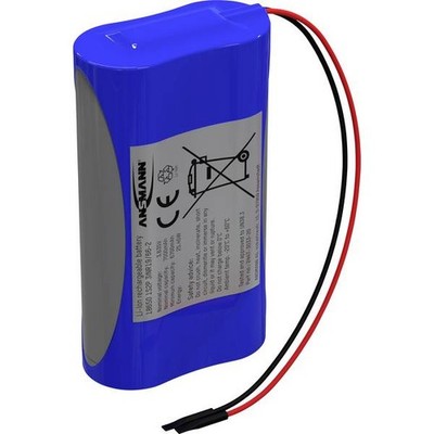 Ansmann 2447-3033-20 Battery Pack 2x 18650 1S2P with Li-Ion Cable 3.6V 7000m