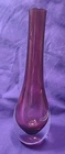 Vintage Murano Sommerso Art Glass Ruby Bud Vase 8.5" Height
