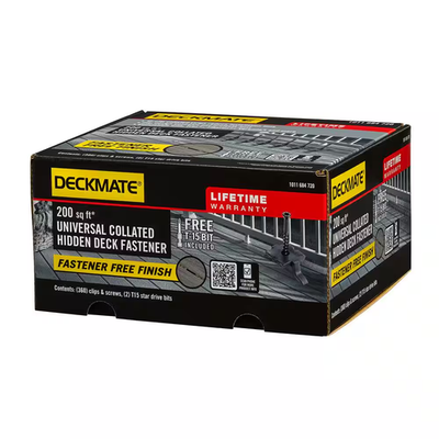 #ad 360 Pack 200 Sq Ft. Black Collated Universal Hidden Deck Fasteners for Grooved D $125.70