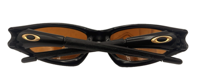 Oakley Straight Jacket (1999) Sunglasses Black Frame Orange Lens