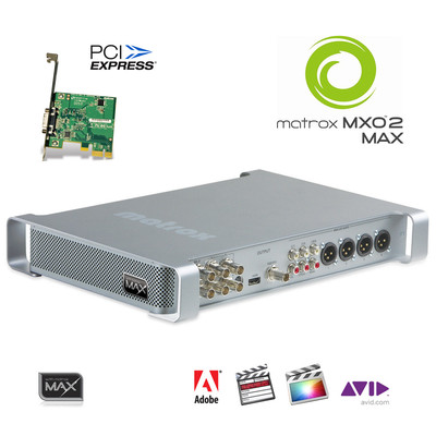 Matrox MXO2 Max I/O-Box mit PCIe-Karte schneller Encoder H.264 MP4 HD-SDI HDMI