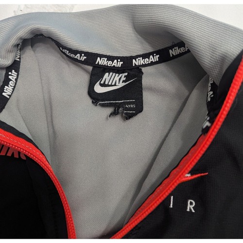 Nike Air Performance Pullover Grey Black Red Boys 3-4T | 2021 Edition - Picture 5 of 5