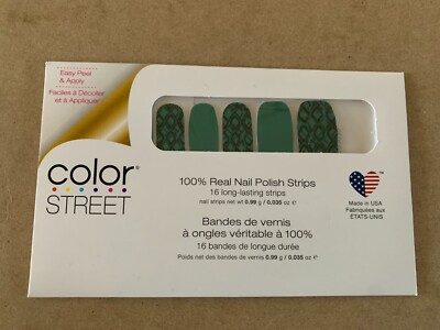 New COLOR STREET Nail Polish Strips SNAKE MY DAY Retired | eBay