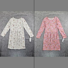 Carter's Floral/Critter Print Jersey Dress NWT Size 7, 8