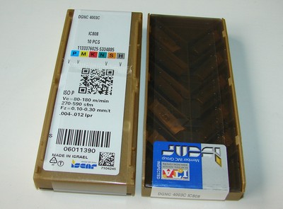 10 Wendeplatten Iscar DGNC 4003C IC808 DGN Wendeschneidplatten WSP VHM 19% Mwst