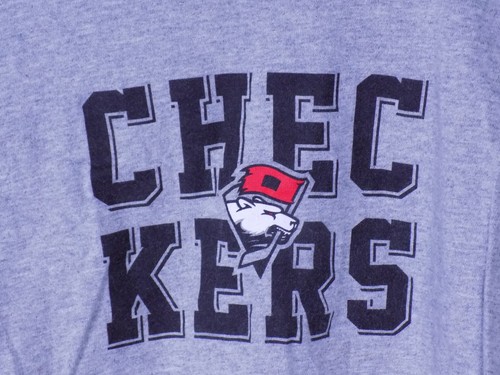 Charlotte Checkers Chubby Mascot Hockey T-Shirt Kinder XS grau grey gildan Baumwolle - Bild 2 von 4