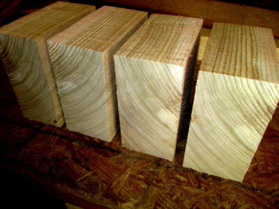 FOUR (4) BEAUTIFUL BLACK LOCUST BOWL BLANKS LUMBER WOOD LATHE 6'' X 6'' X 3''