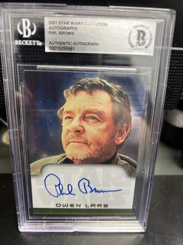 Phil Brown Star Wars 2001 Topps Evolution Autograph card