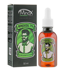 MinoX 7% lozione per la crescita della barba cura dei capelli uomo 50 ml./1,7 fl. oz.