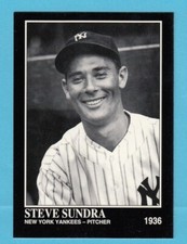1991 The Sporting News - #902 Steve Sundra -- Yankees -- Box 125