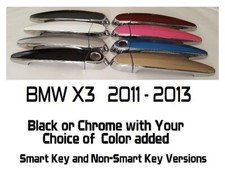 Chrome Or Black Color Door Handle Covers 2011 - 2013 Bmw X3 You Pick Color