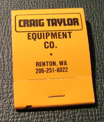 Matchbook - Craig Taylor Eqiupment Renton WA John Deere Tractors FULL ...
