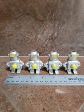 VINTAGE 1978 WILTON ROBOT PVC FIGURE CAKE DECORATION CANDLE HOLDER 4 PCS