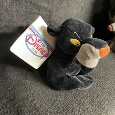 The Disney Store Jungle Book BAGHEERA Bean Bag Plush 8" Stuffed Animal NWT