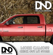Camo Grassland Panel Decal Wrap Kit Grassy Truck 5 Panels Matte - 21 FT