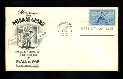 US FDC #1017 Fleetwood M-9 1953 Washington DC National Guard Military