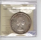 1958 Canada $1 Queen Elizabeth II Silver Coin MS-64 ICCS Graded