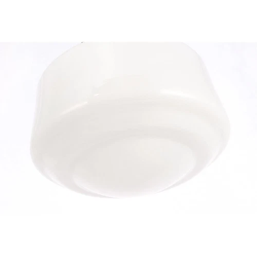 Flush Mount Light Fixture Frosted Glass Shade Black Kitchen Bathroom Hallway - Picture 11 of 12
