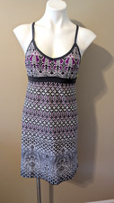 Athleta Women's Printed Shorebreak Knee Length Racerback Dress Small Activewear