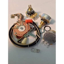 Wiring Harness Kit For Stratocaster CTS Oak Switchcraft .022uf Sprague 225P
