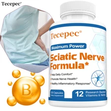 Sciatic Nerve Formula Capsules,Supports Nervous Health,Joint Mobility & Comfort