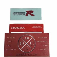 Genuine Oem Dc2 Acura Integra Type R Engine Bay Strut Bar Decal Sticker 96-01 Oe